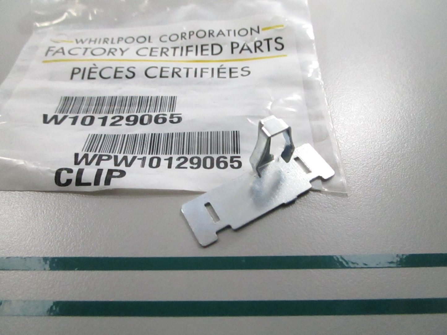 NEW OEM W10129065 Whirlpool Dryer Clip 0810