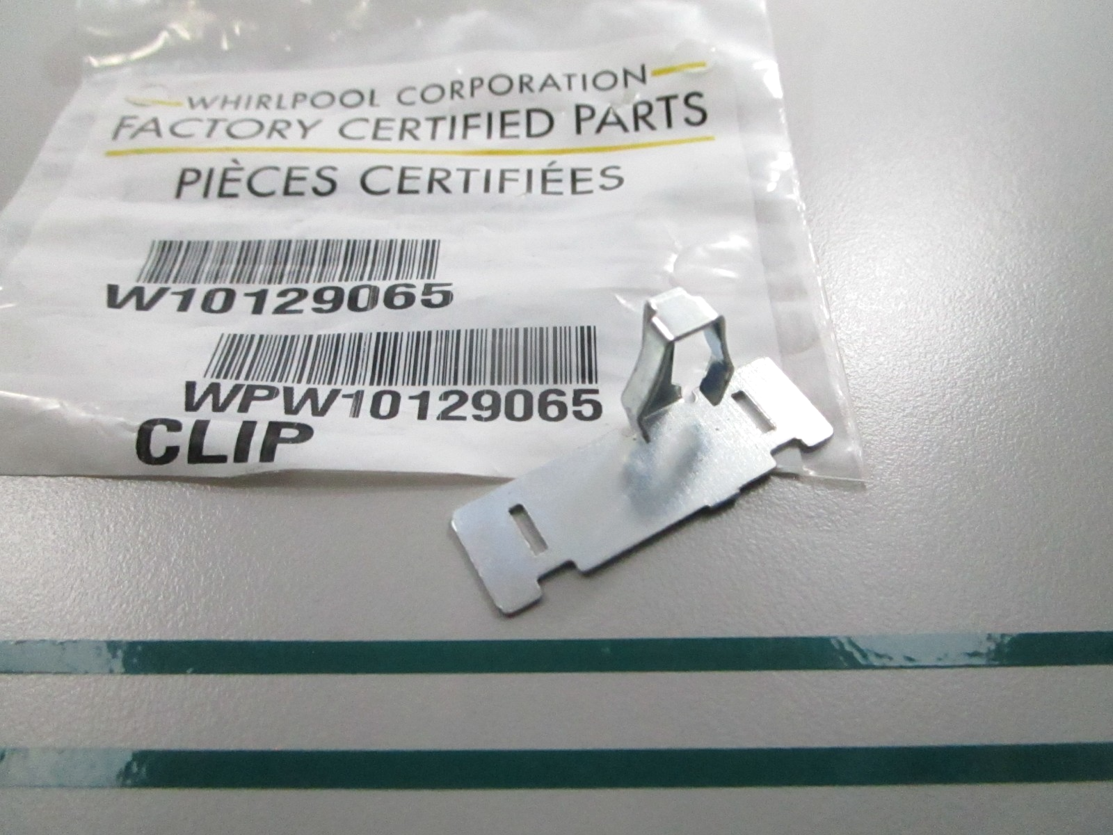 NEW OEM W10129065 Whirlpool Dryer Clip 0810