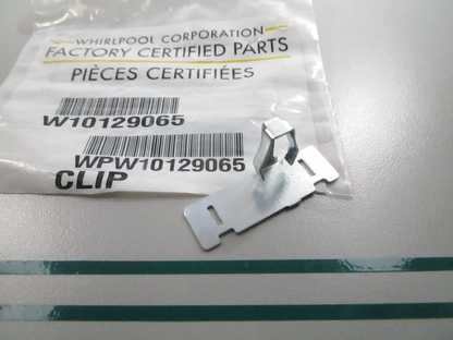 NEW OEM W10129065 Whirlpool Dryer Clip 0810