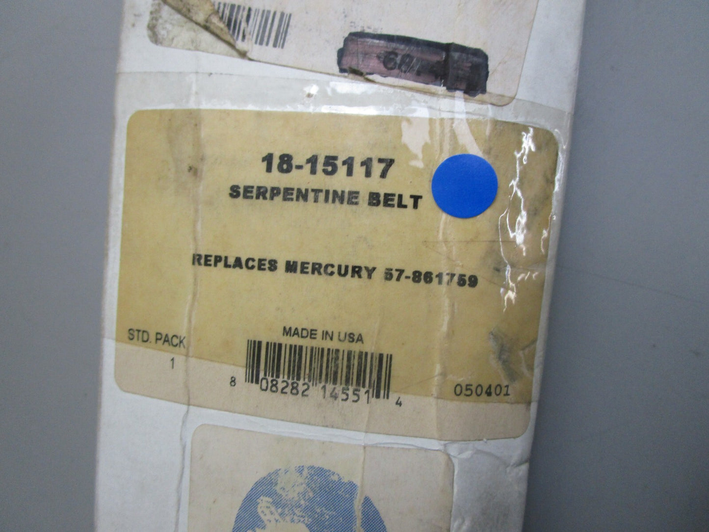 *NEW* 0810 Sierra Serpentine Belt 18-15117 Replaces: Mercury 57-861759