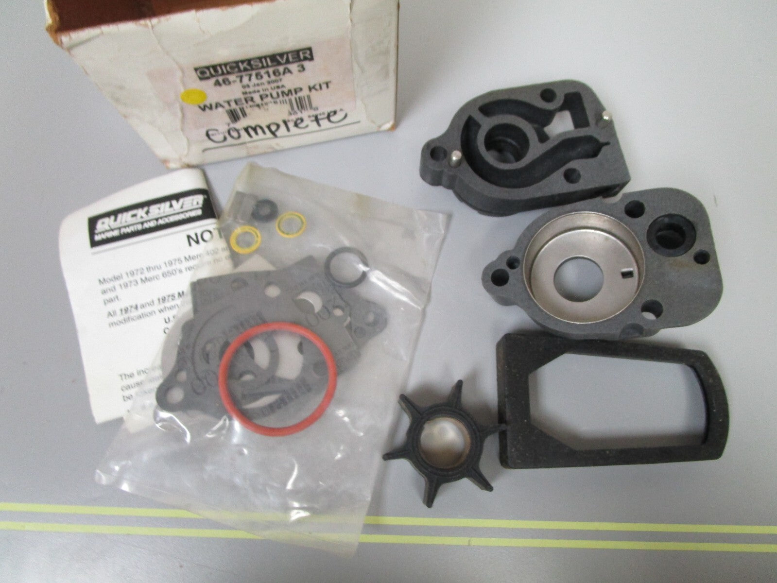 *NEW OEM* 0720 Mercury Quicksilver Water Pump Kit 46-77516A3