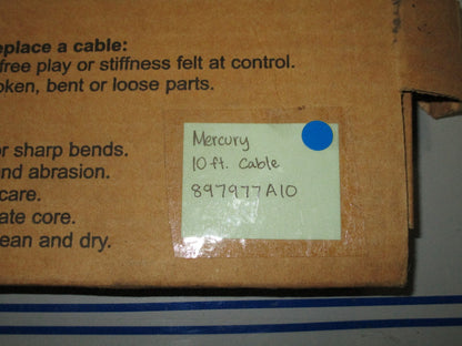 *NEW OEM* 0820 Mercury Quicksilver 10' Cable 897977A10