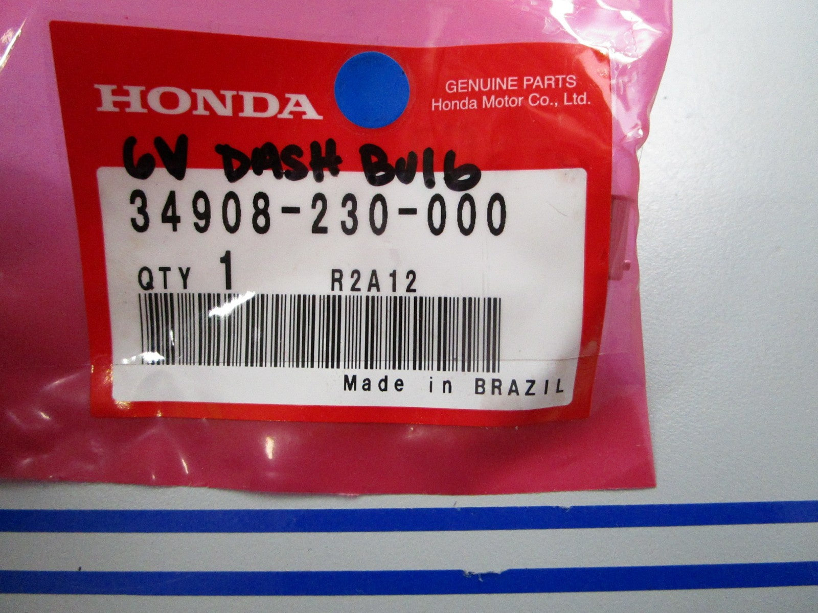 *NEW OEM* 0810 Honda 6V Dash Bulb 34908-230-000