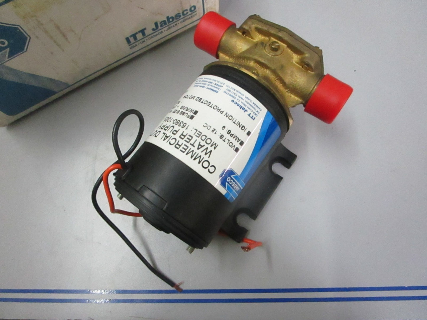 *NEW OEM* 0720 Jabsco 12V Commercial Duty Water Puppy Pump 16360-1003