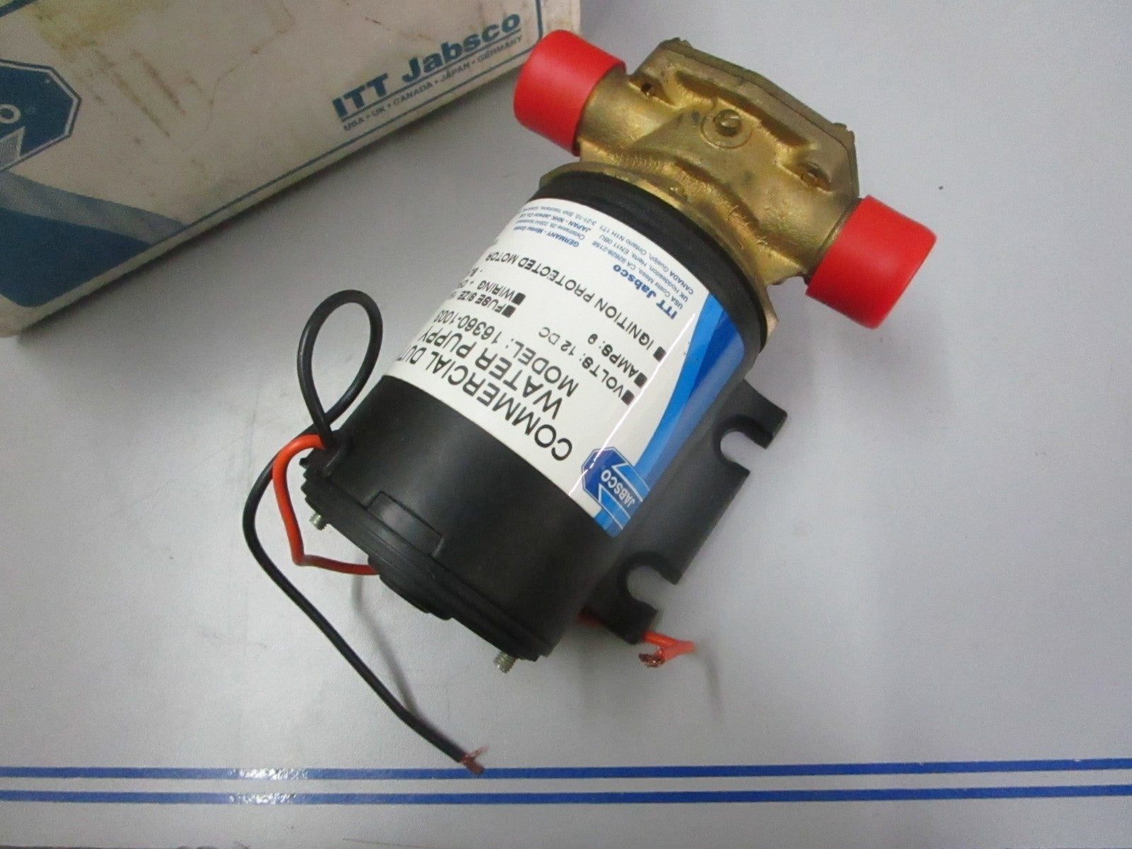 *NEW OEM* 0720 Jabsco 12V Commercial Duty Water Puppy Pump 16360-1003