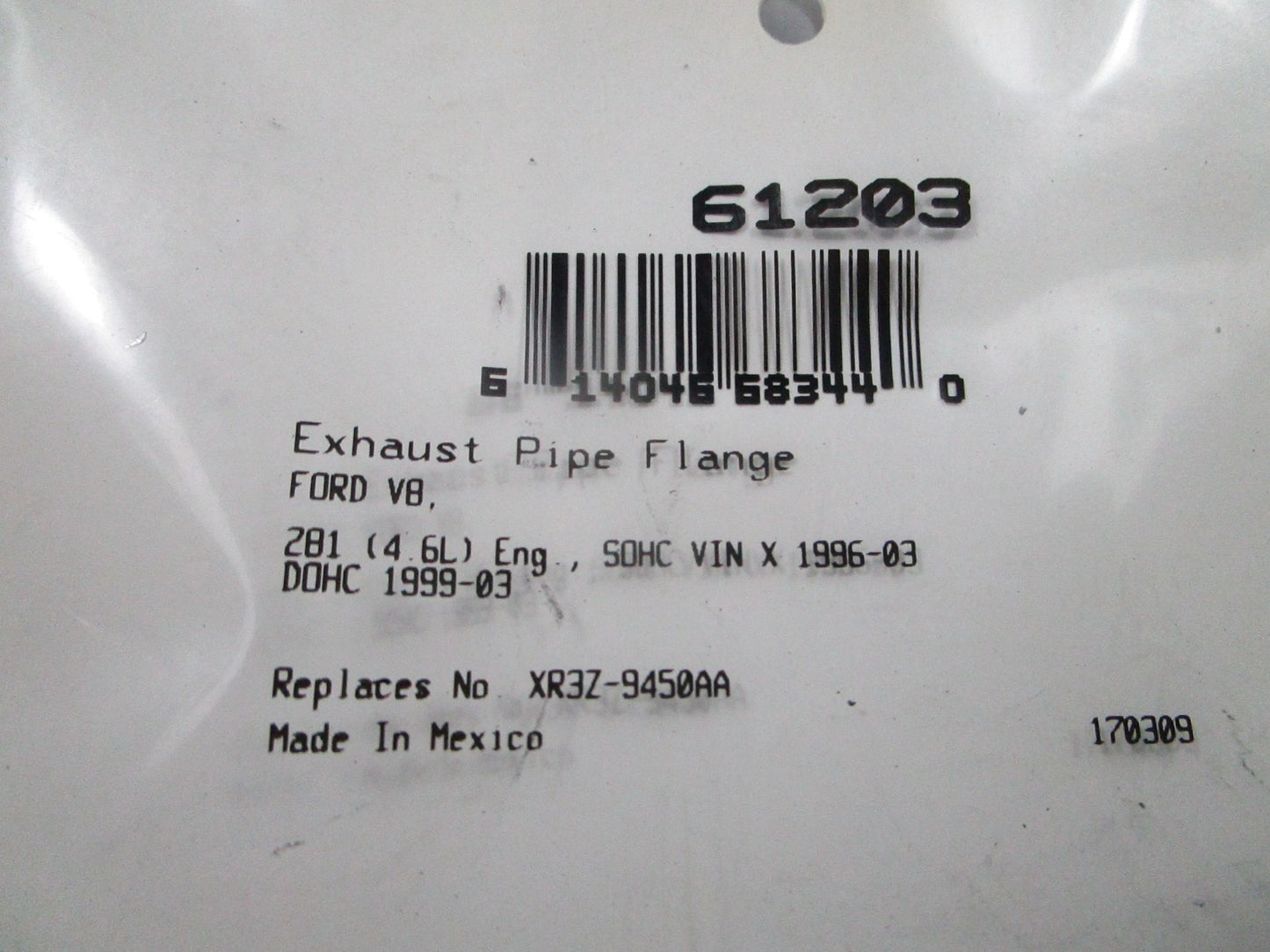 *NEW* 0810 Fel-Pro Pipe Flange Gasket 61203
