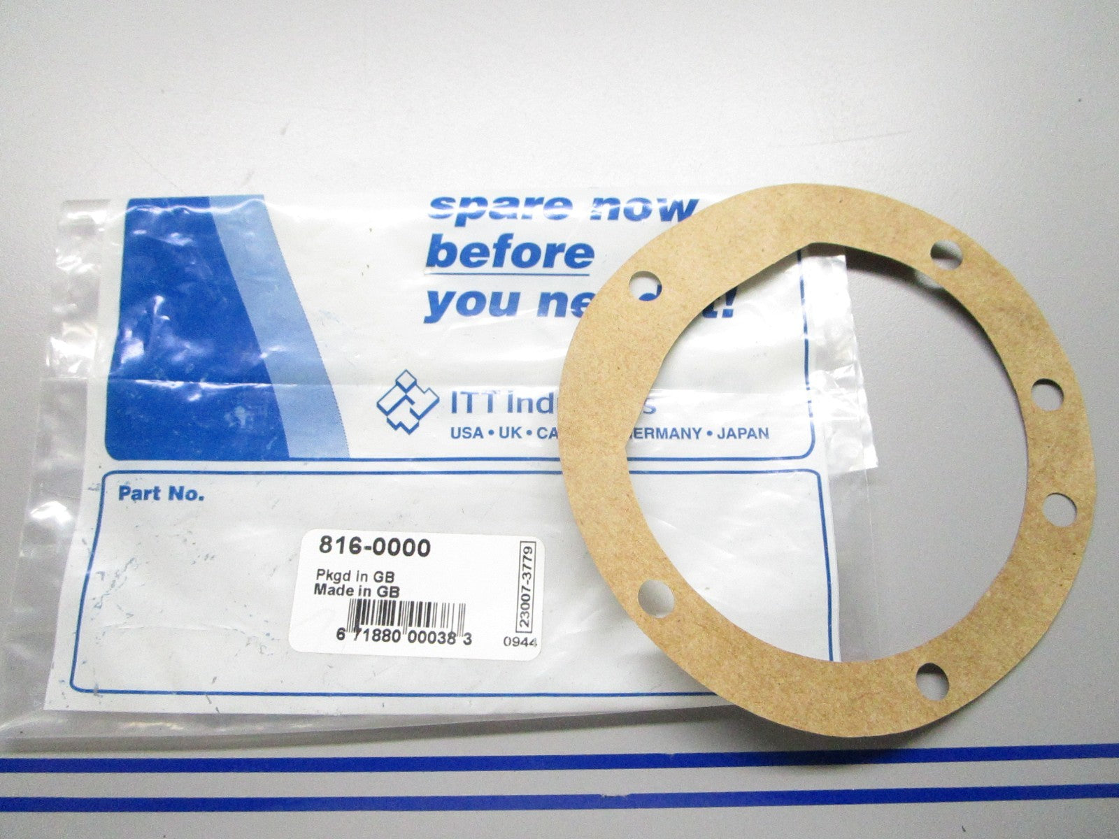 *NEW* 0810 Jabsco Water Pump Gasket 816-0000