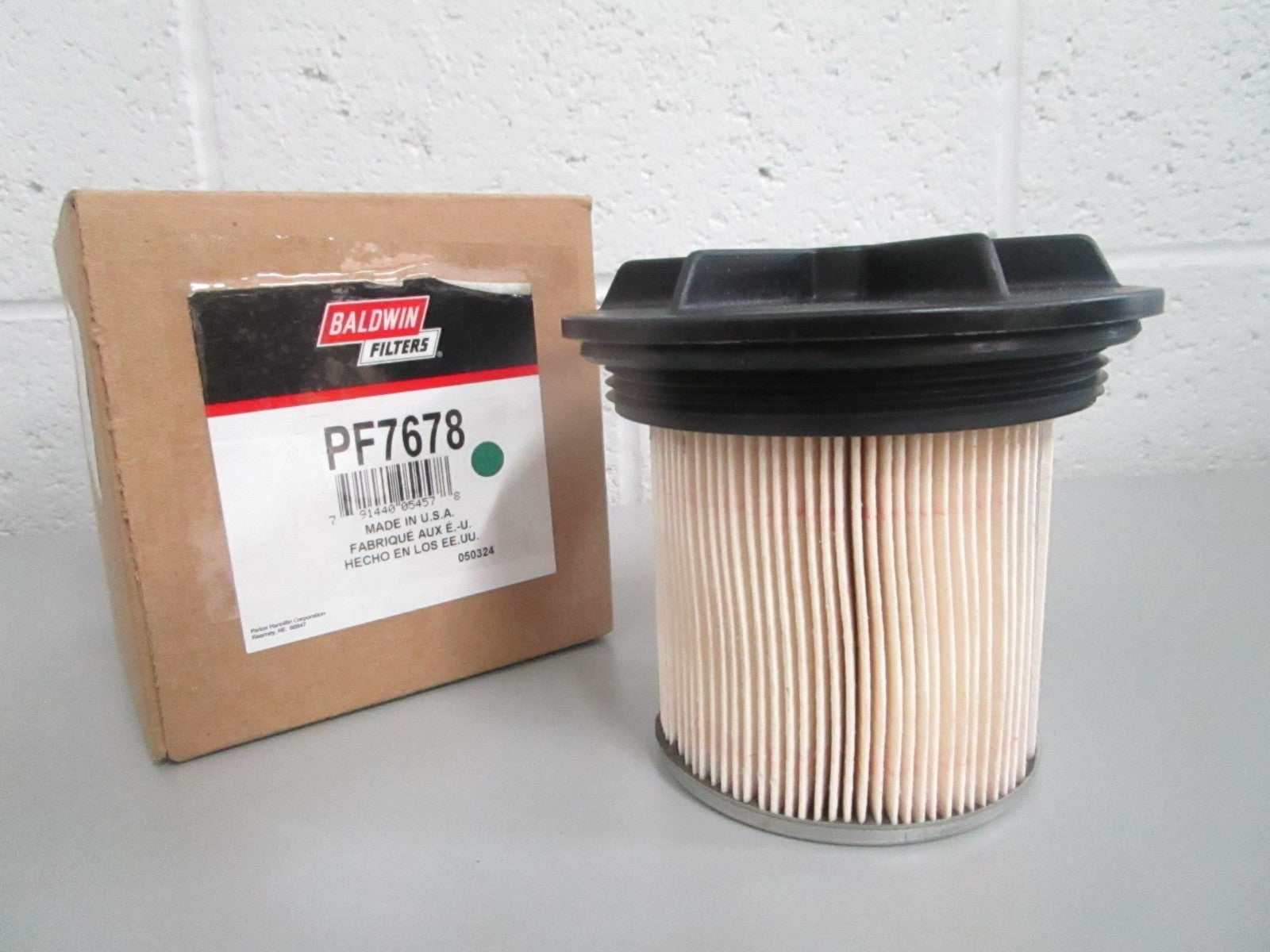 Baldwin NEW Fuel Filter Element PF7678 w/ Lid Ford F4TZ-9N184-A Light Duty 0820