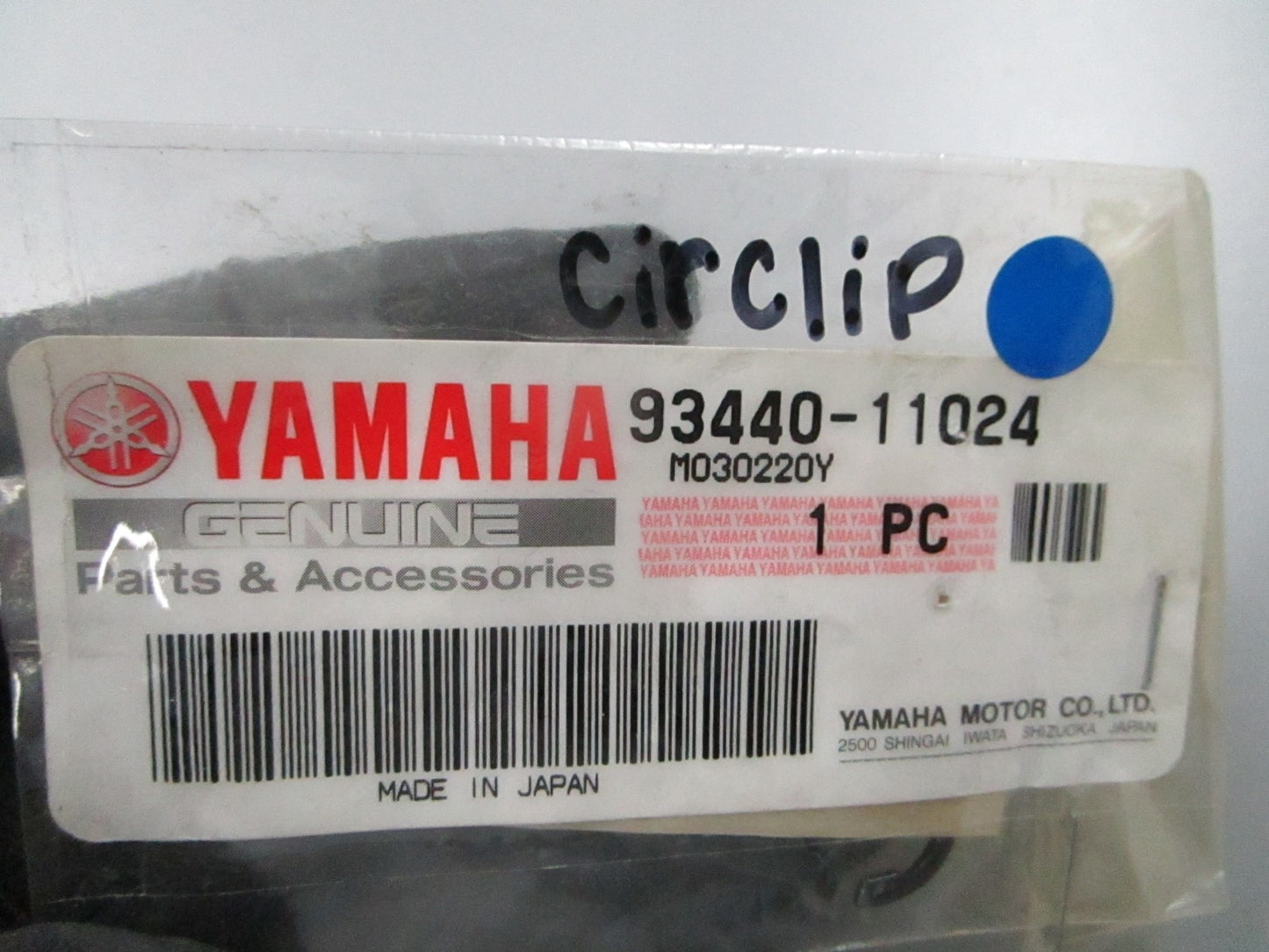 *NEW OEM* 0810 Yamaha Circlip 93440-11024