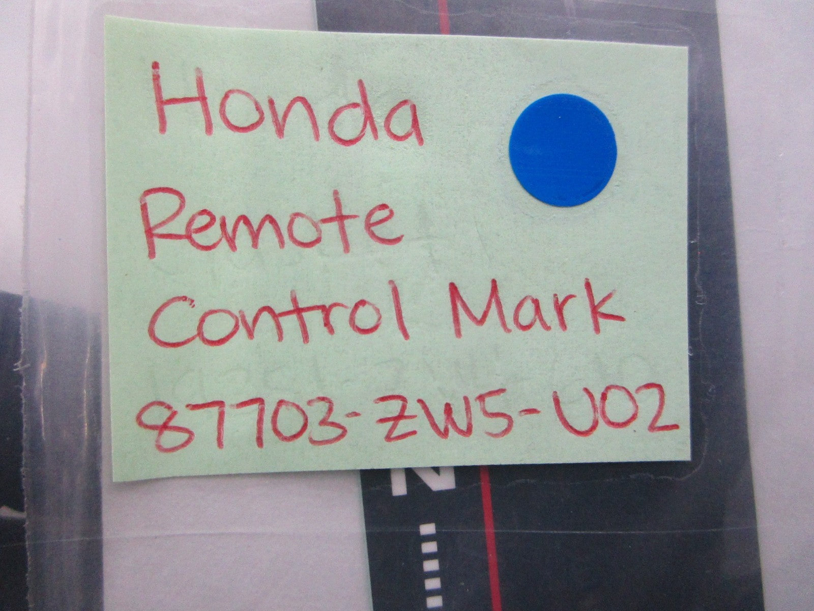 *NEW OEM* 0810 Honda Remote Control Mark 87703-ZW5-U02