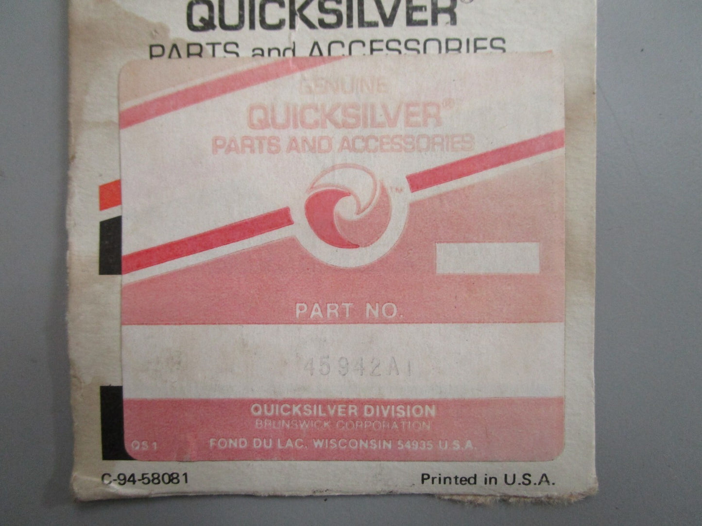 *NEW OEM* 0820 Mercury Quicksilver Tilt Stop Switch 45942A1