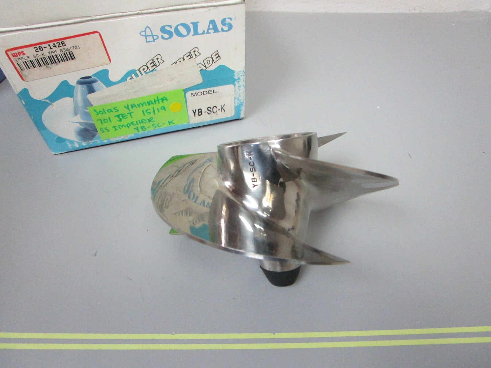 *NEW* 0720 Solas Yamaha 701 Jet 15/19 Stainless Steel Impeller YB-SC-k