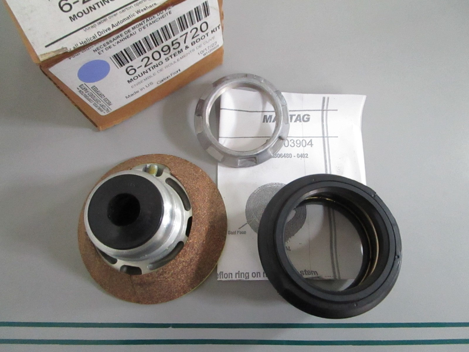NEW OEM 6-2095720 Whirlpool Mounting Stem & Boot Kit 0820