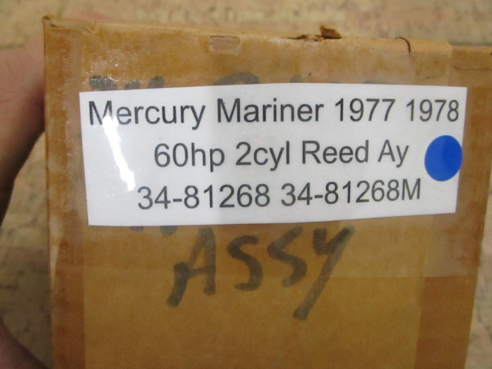 *NEW OEM* 0780 Mercury Mariner 1977 1978 60hp 2cyl Reed Ay 34-81268 34-81268M