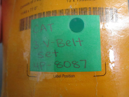 NEW OEM 4P-8087 CAT 3 V-Belt Set 0820