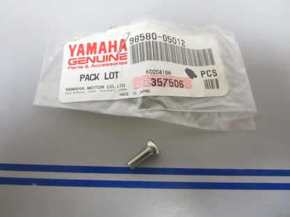 *NEW OEM* 0810 Yamaha Pan Head Screw 98580-05012-00