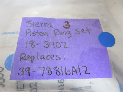*NEW* 0720 Sierra 3 Piston Ring Set 18-3902 Replaces: 39-78816A12
