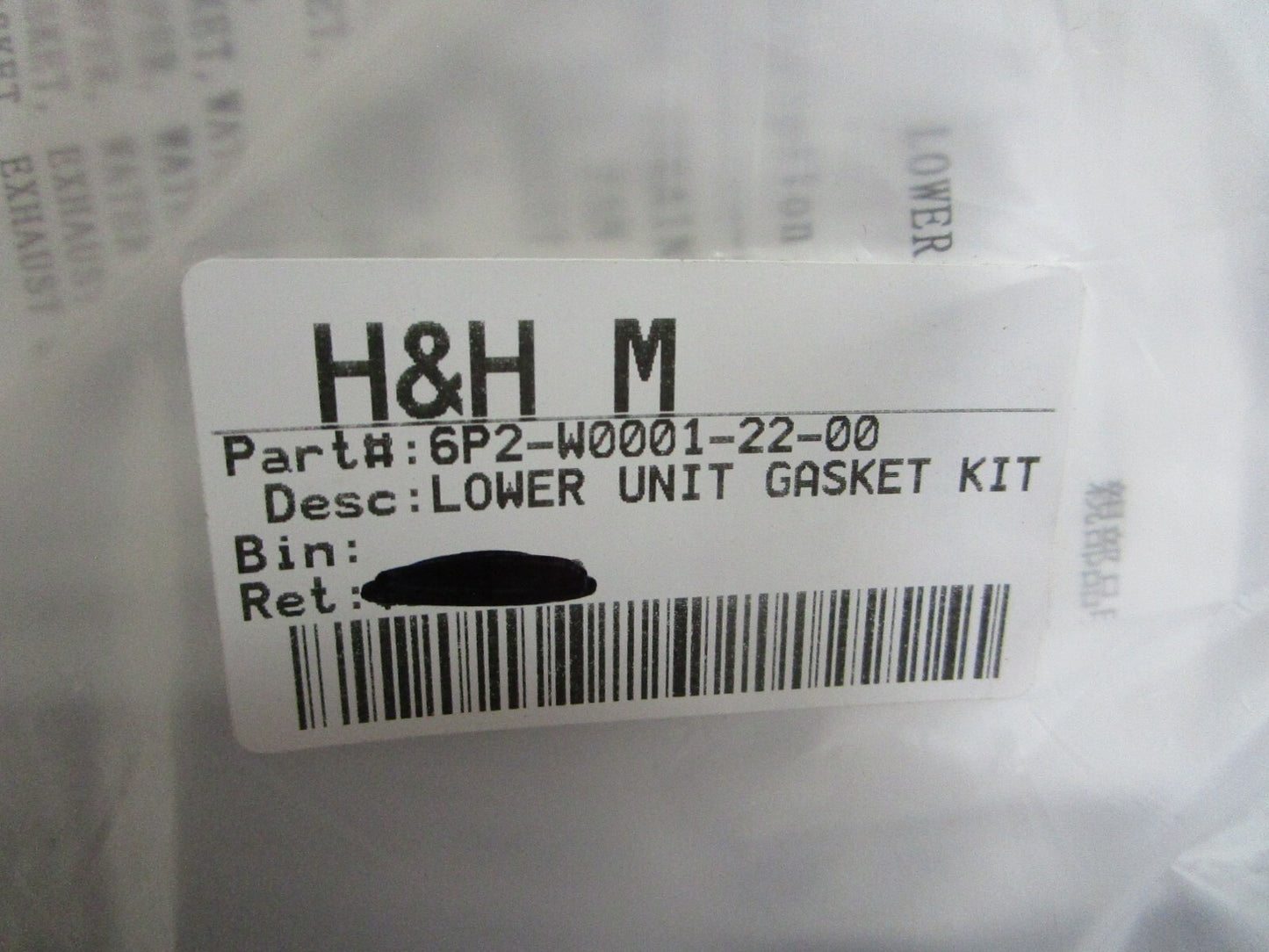 *NEW OEM* 0820 Yamaha Lower Unit Gasket Kit 6P2-W0001-22-00
