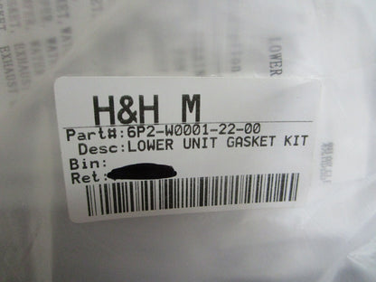 *NEW OEM* 0820 Yamaha Lower Unit Gasket Kit 6P2-W0001-22-00