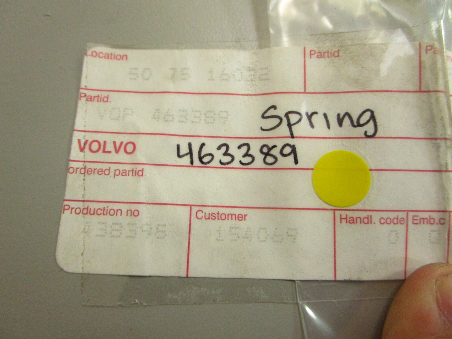 *NEW OEM* 0750 Volvo Penta SPRING 463389