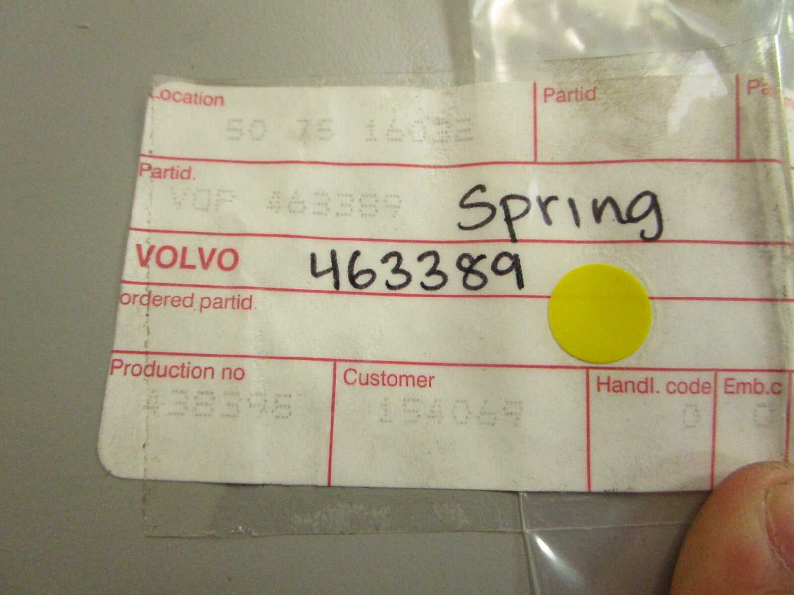 *NEW OEM* 0750 Volvo Penta SPRING 463389