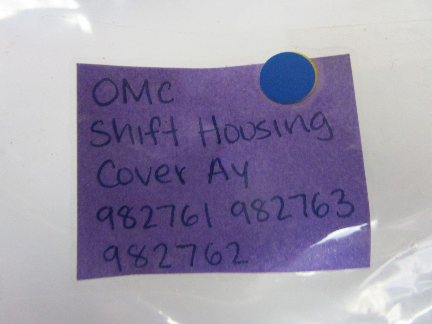 *NEW OEM* 0810 OMC Johnson Evinrude Shift Housing Cover Ay 982761 982763 982762