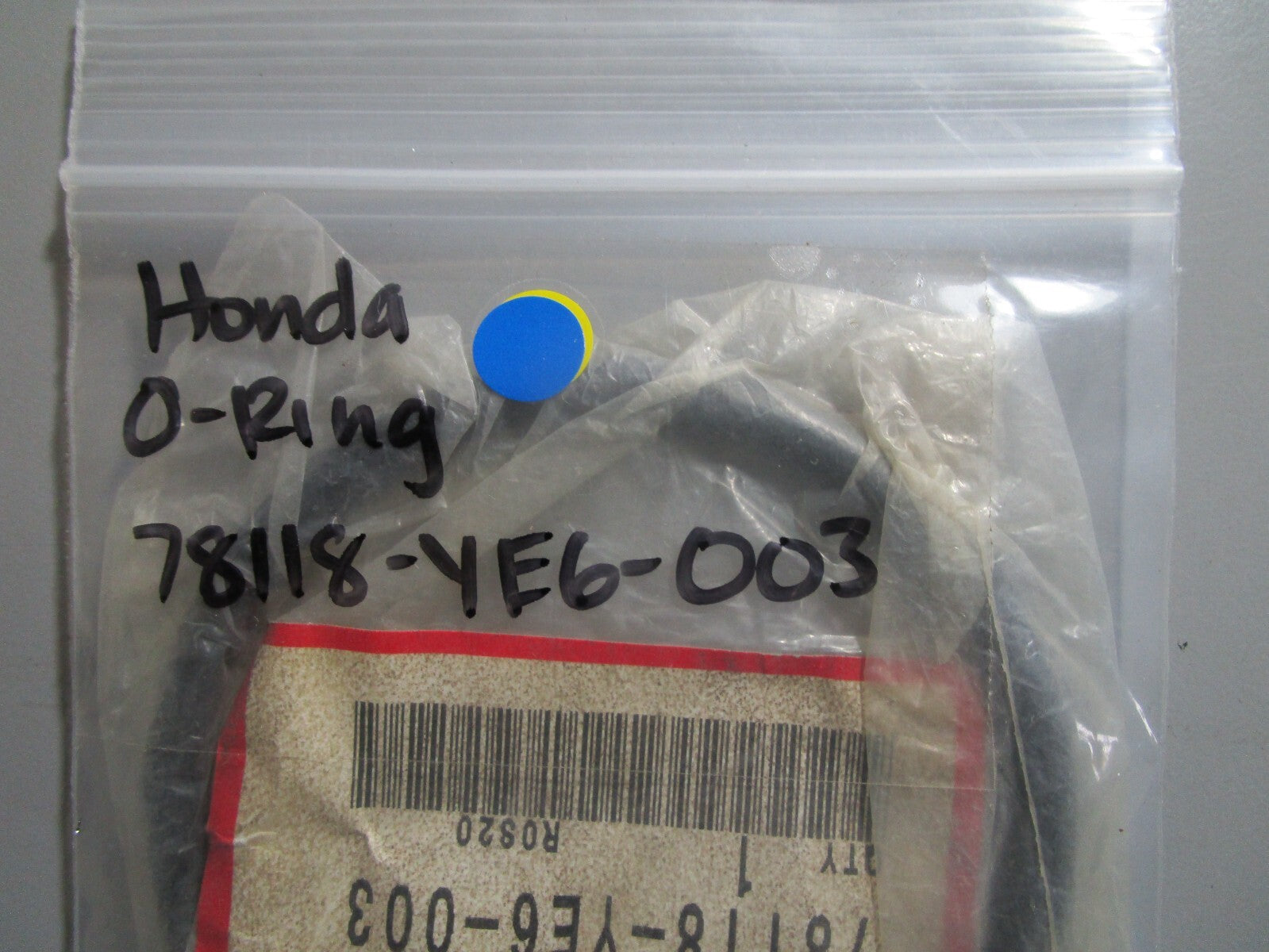 *NEW OEM* 0810 Honda O-Ring 78118-YE6-003