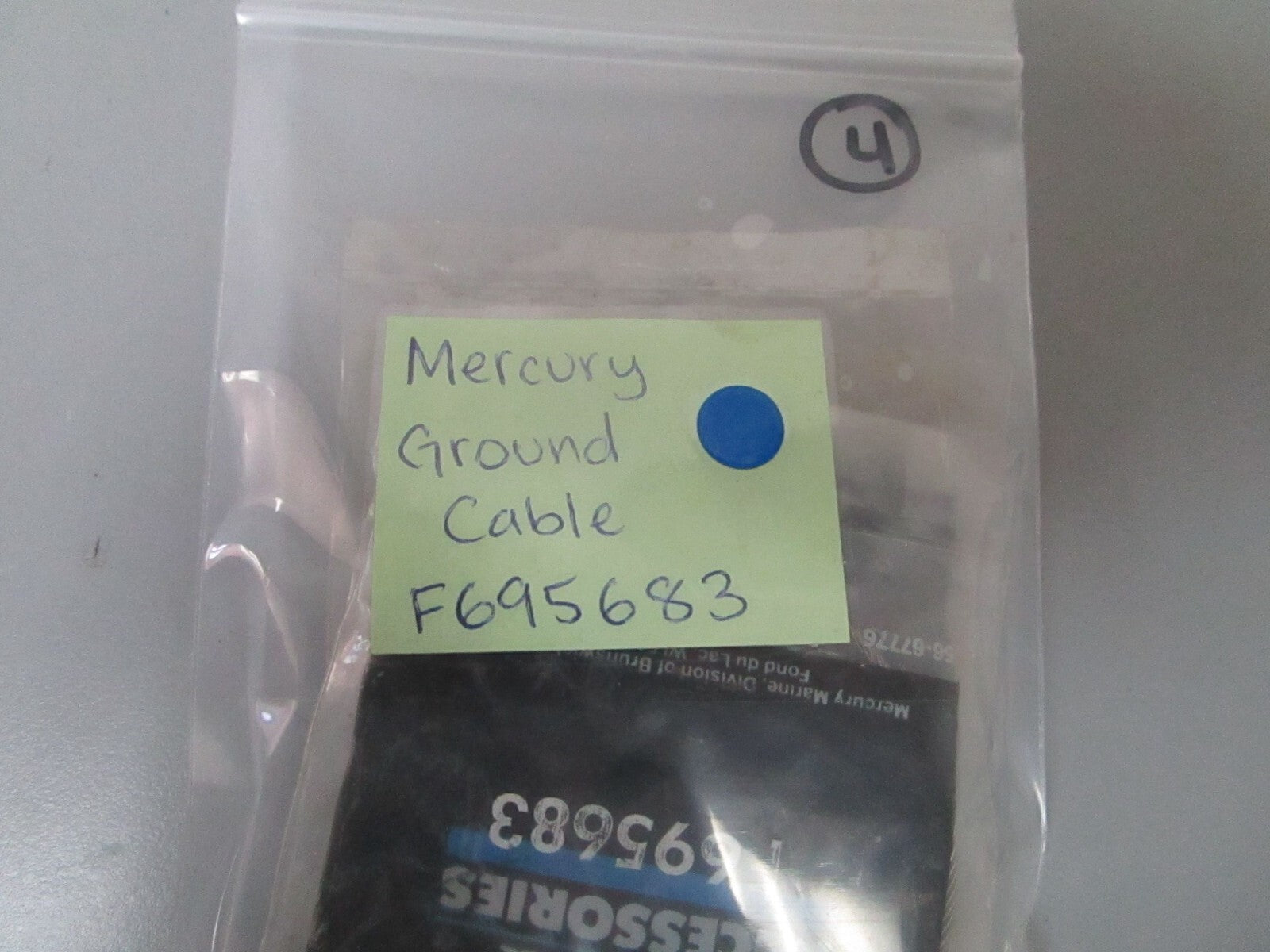 *NEW OEM* 0770 Mercury Quicksilver Ground Cable F695683