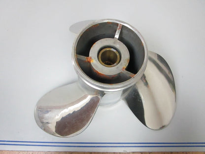 *NEW OEM* 0720 Yamaha 3 Blade Stainless Steel 14 ½ x 21 Propeller 66K-45976-B0