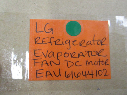 NEW OEM EAU61644102 LG Refrigerator Evaporator Fan DC Motor 0810