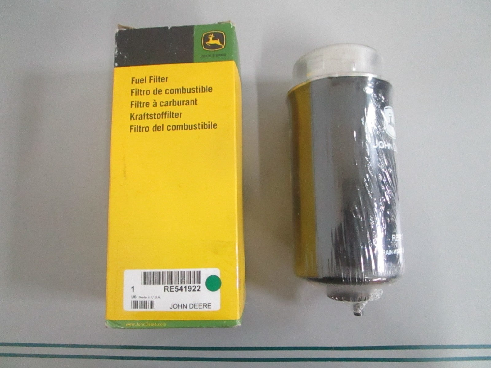 John Deere RE541922 Primary Fuel Filter Element 4045 6068 NEW OEM 0820