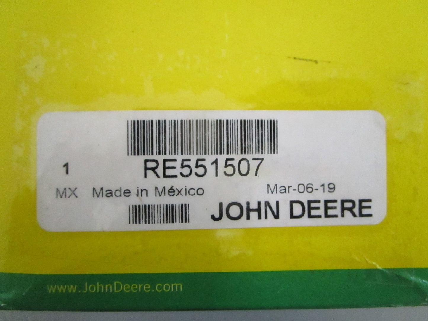 NEW OEM RE551507 John Deere Fuel Filter 0820