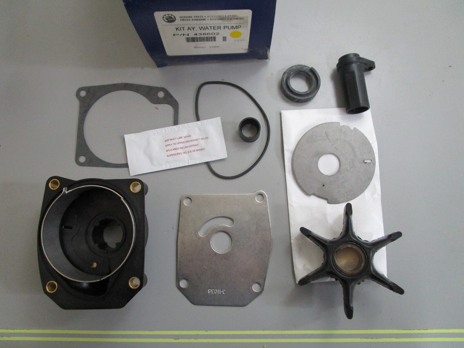 *NEW OEM* 0820 OMC Johnson Evinrude Water Pump Kit 438602 0438602