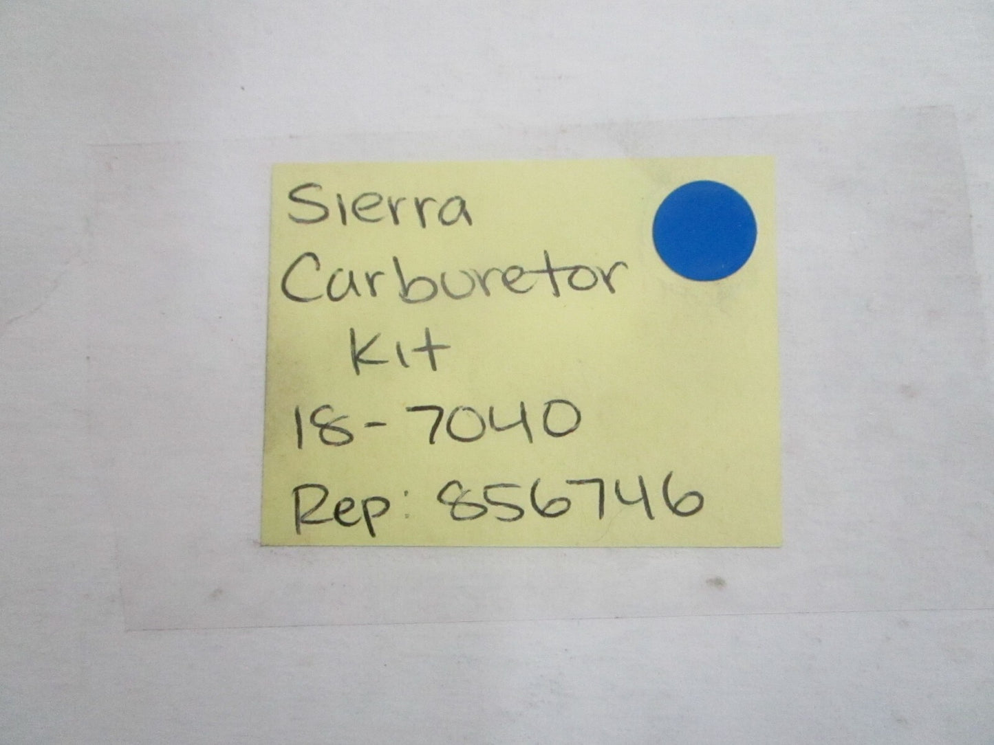 *NEW* 0820 Sierra Carburetor Kit 18-7040 Replaces: 856746