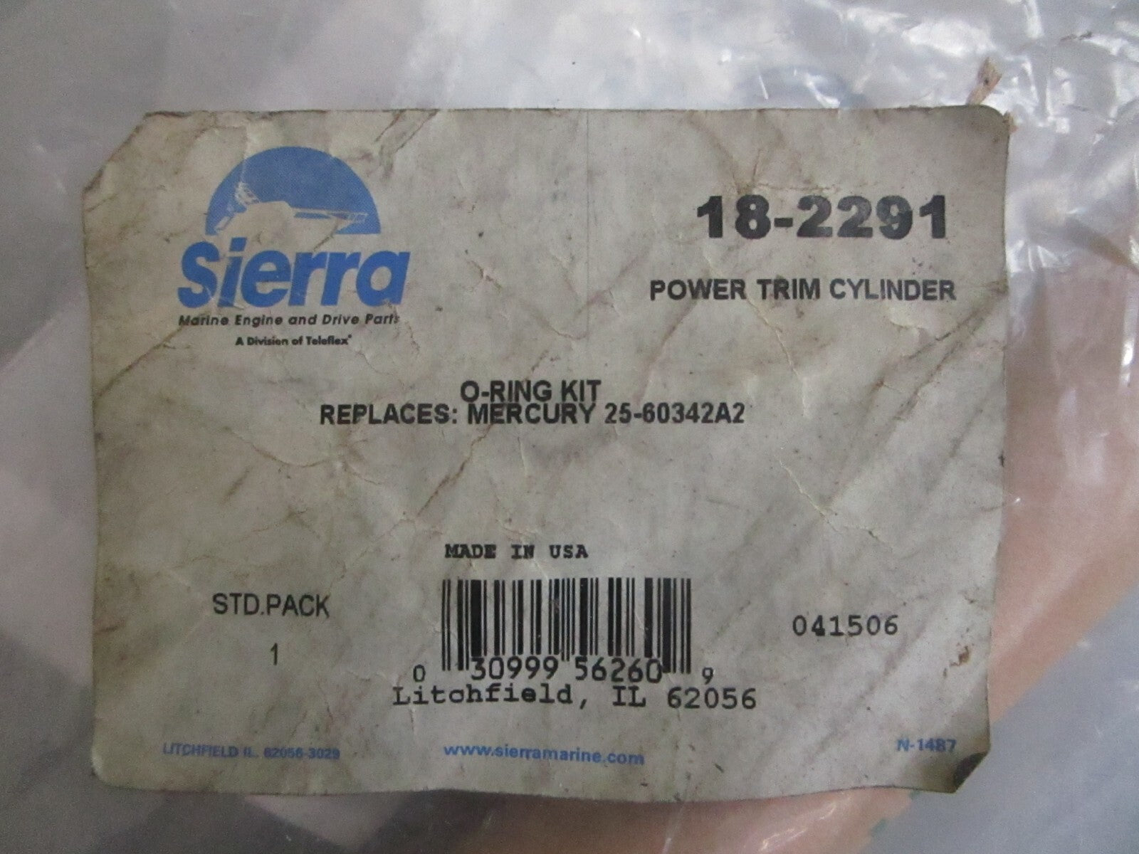 *NEW* 0820 Sierra Power Trim Cylinder 18-2291 Replaces: 25-60342A2