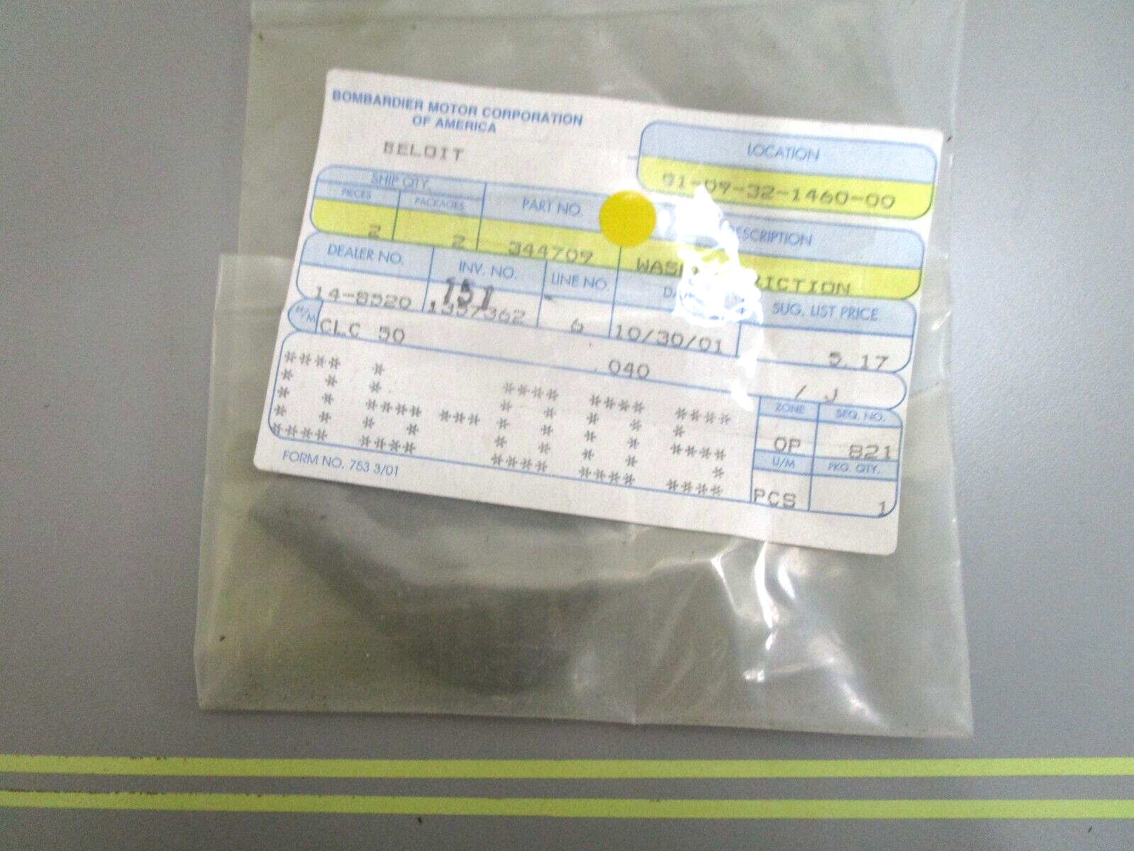 *NEW OEM* 0750 OMC Johnson Evinrude WASHER, FRICTION 344709 0344709