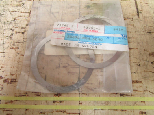 *NEW OEM* (LOT OF 2) 0810 Volvo Penta Shim 42981-1