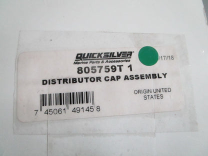 NEW OEM 805759T1 Mercury Quicksilver Distributor Cap Assy 0820
