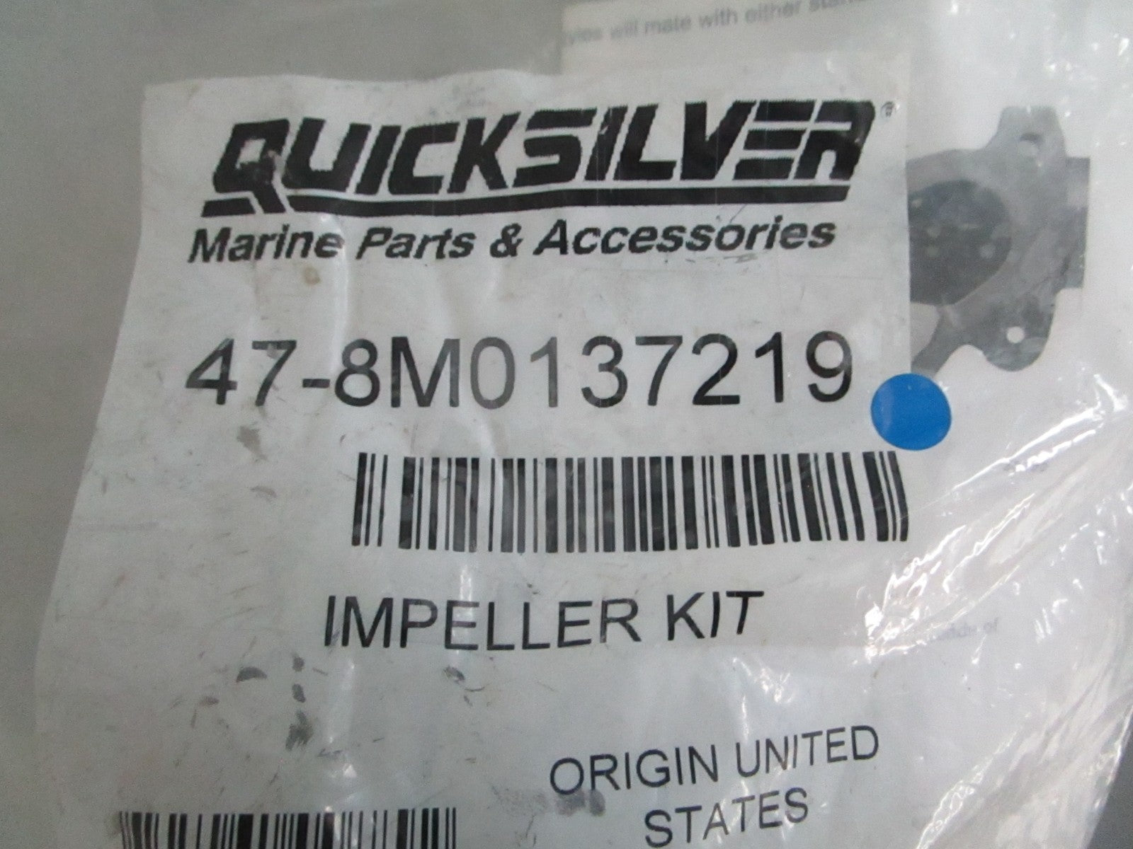 *NEW OEM* 0820 Mercury Quicksilver Impeller Kit 47-8M0137219