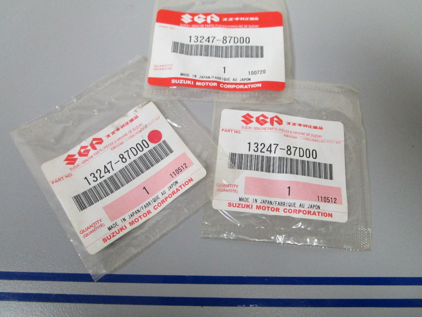 NEW OEM (LOT OF 3) 13247-87D00 Suzuki O-Ring 0810