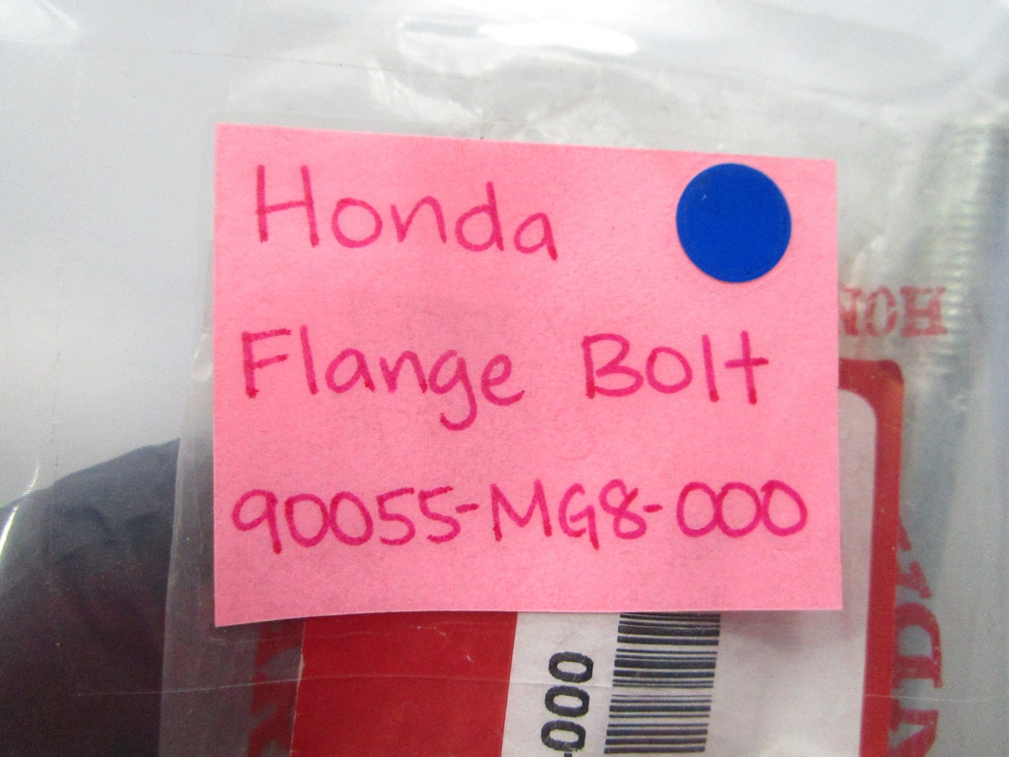 NEW OEM 90055-MG8-000 Honda Flange Bolt 0810