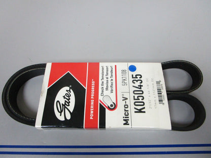 NEW K050435 Gates Micro-V 21/32" x 44 ⅛" Serpentine Belt 0720