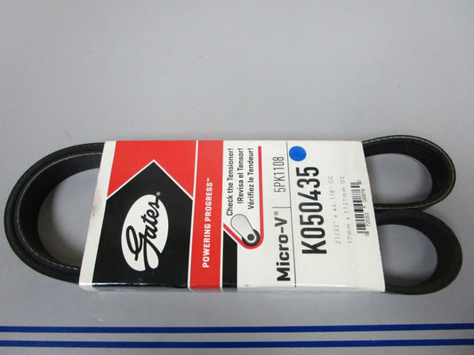 NEW K050435 Gates Micro-V 21/32" x 44 ⅛" Serpentine Belt 0720