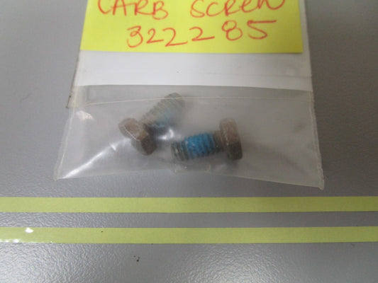 *NEW OEM* (LOT OF 2) 0810 OMC Johnson Evinrude 4-7HP Carb Screw 322285 0322285