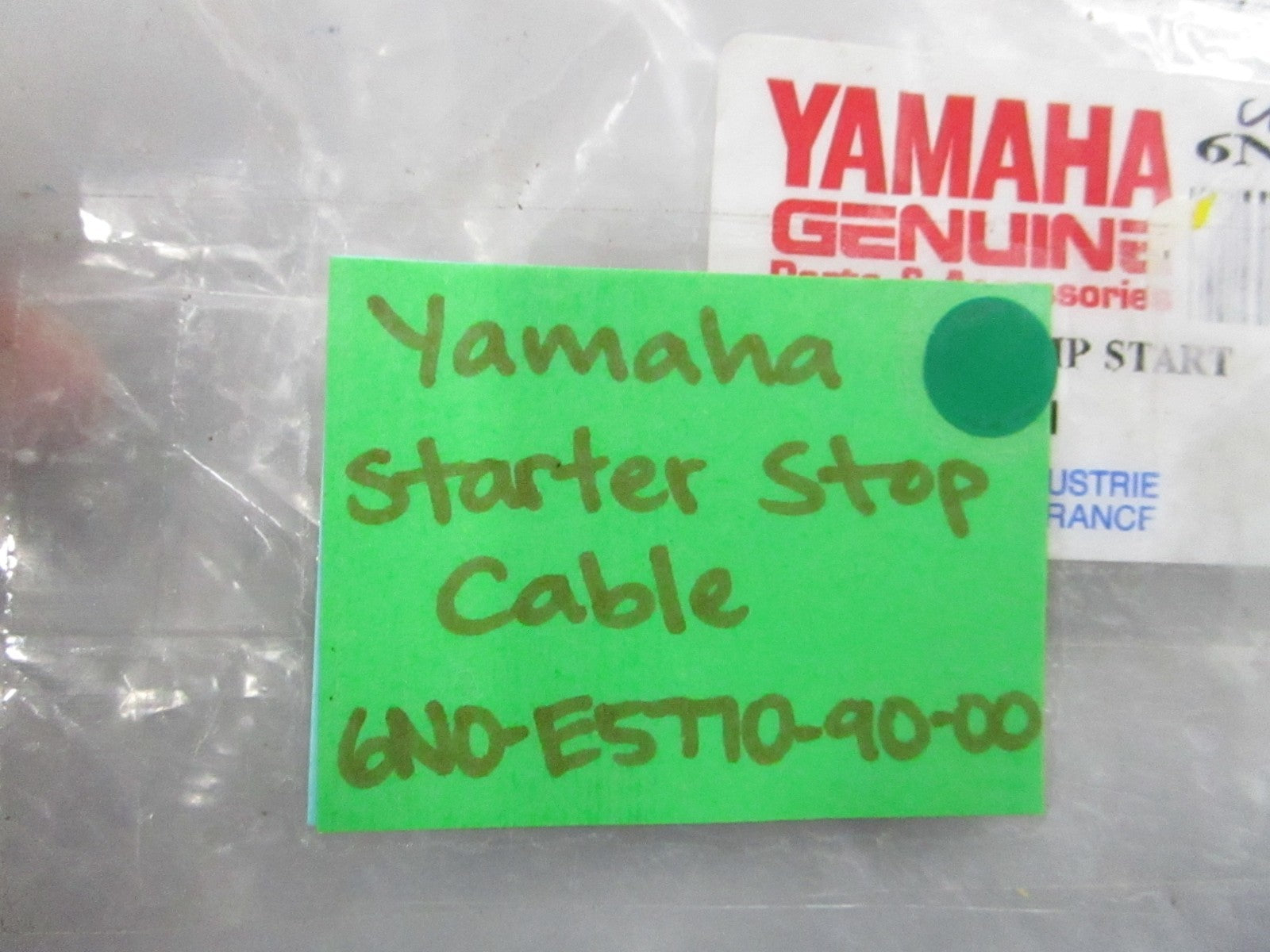 NEW OEM 6N0-E5770-90-00 Yamaha Starter Stop Cable 0810