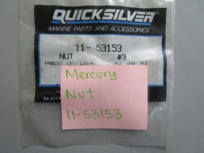 *NEW OEM* (LOT OF 3) 0810 Mercury Quicksilver Nut 11-53153