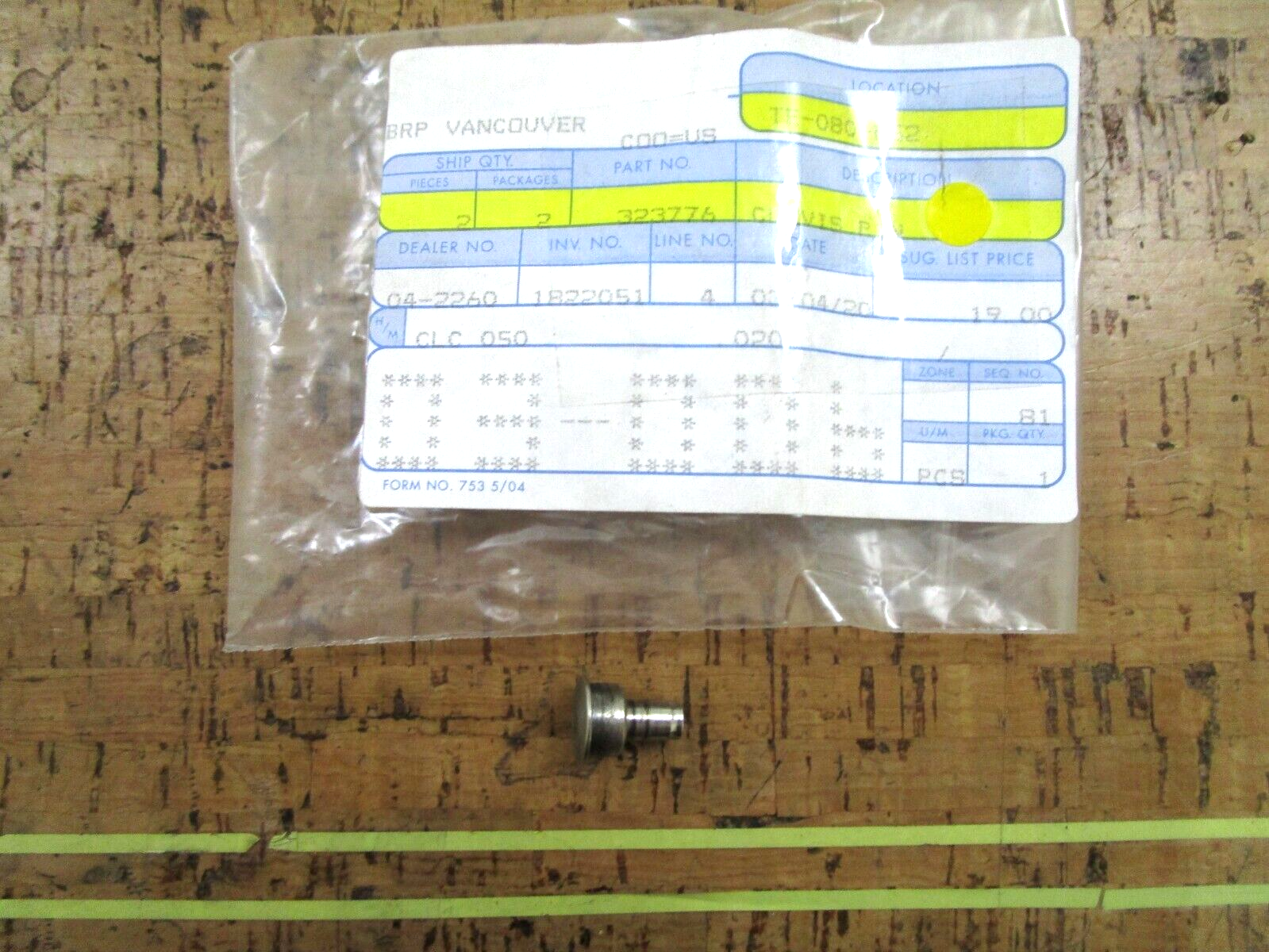 *NEW OEM* 0750 OMC Johnson Evinrude CLEVIS PIN 323776 0323776