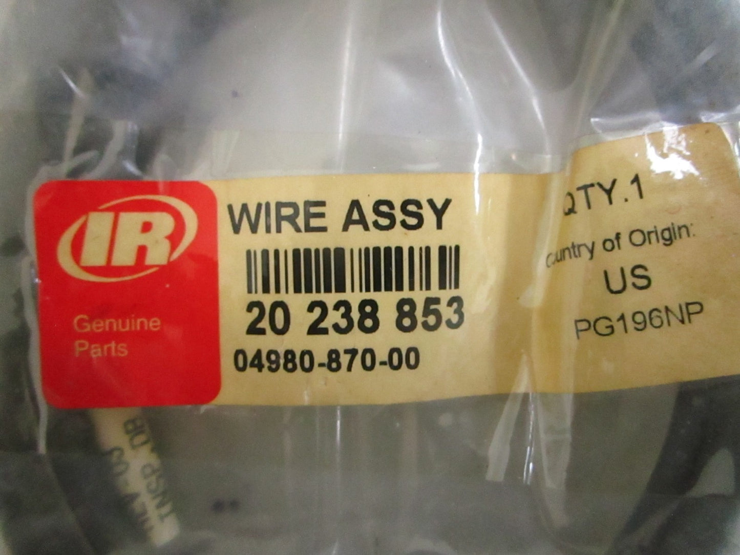 *NEW OEM* 0820 Ingersoll Rand IR Wire Assy 20 238 853 20238853