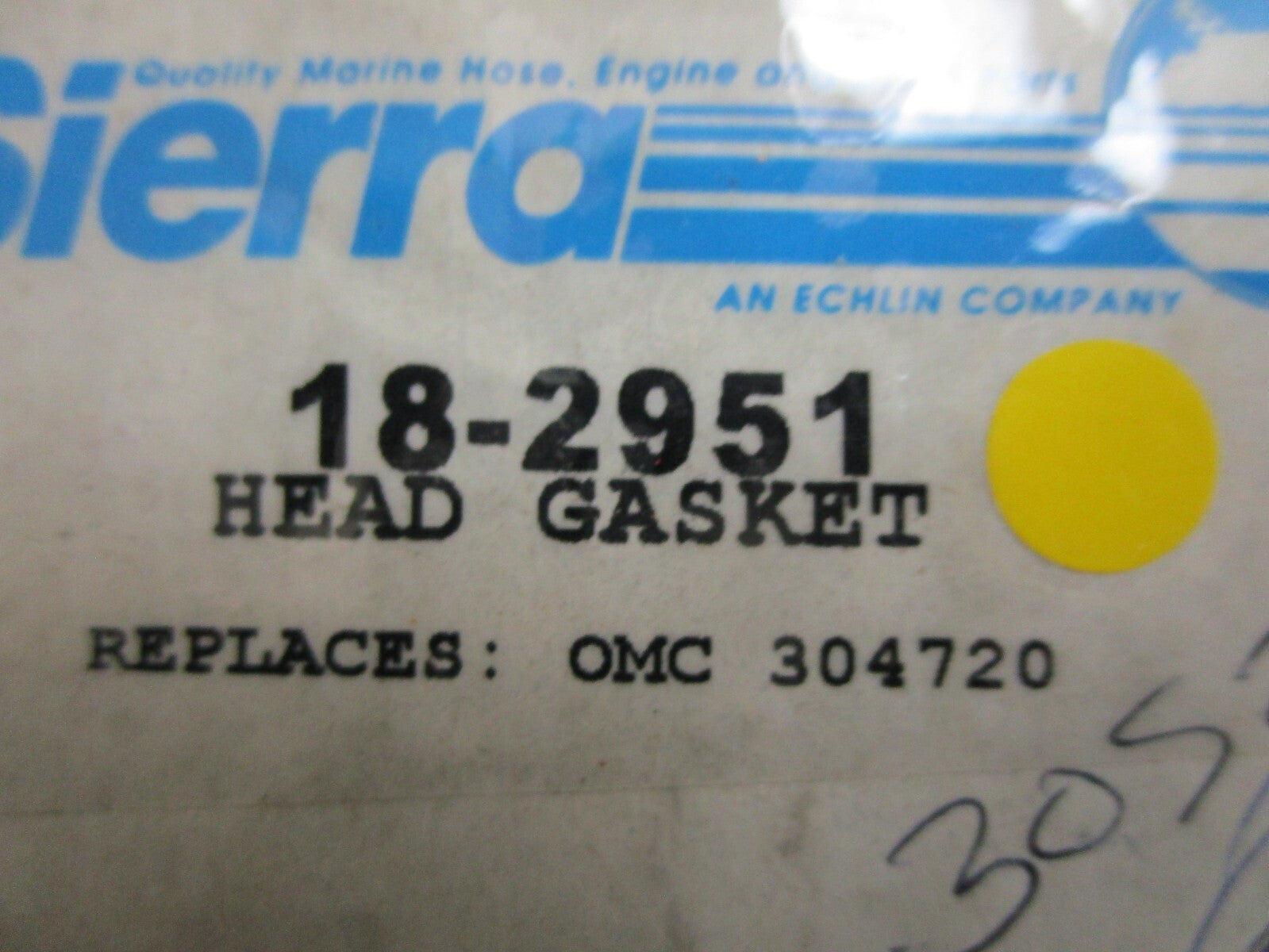 *NEW* 0810 Sierra Head Gasket 18-2951 Replaces: OMC 304720 0304720