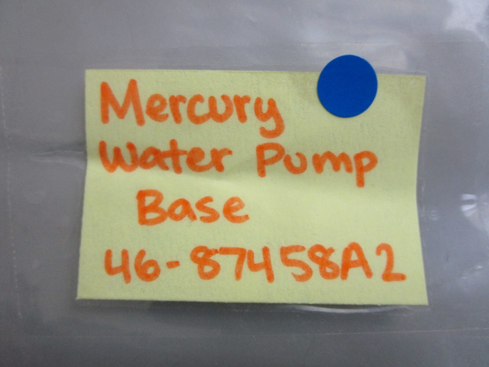 *NEW OEM* 0820 Mercury Quicksilver Water Pump Base 46-87458A2